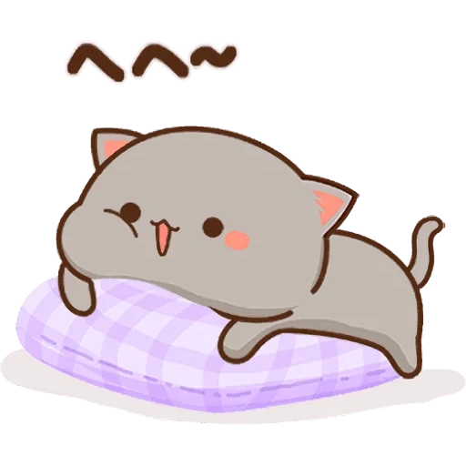 kawaii gato, encantadores kawaii gatos, lindos kawaii gatos, dibujos de digerentes, mochi peach