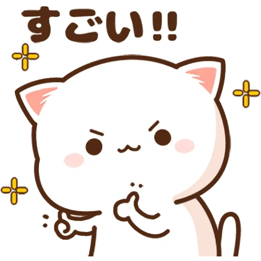 mochi peach cat, mochi mochi peach cat, kawaii cats, lucu kawaii gambar, cat kawaii