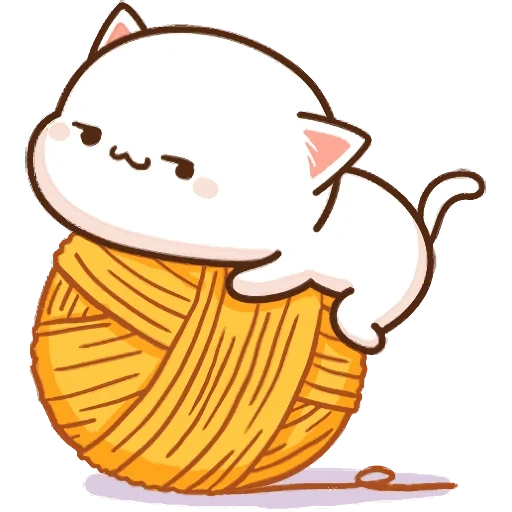 mochi mochi pesca, kawaii gatto, kawaii gatti animazione, gatti kavian, katiki kavai gatti