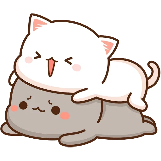 adorabile kawaii gatti, graziosi disegni kawaii di gatti, mochi mochi peach gatto telegramma, kawaii gatti, kits chibi kawaii