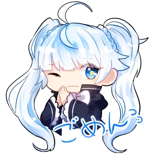 for, chibi, papel de animação, imagem de anime chibi