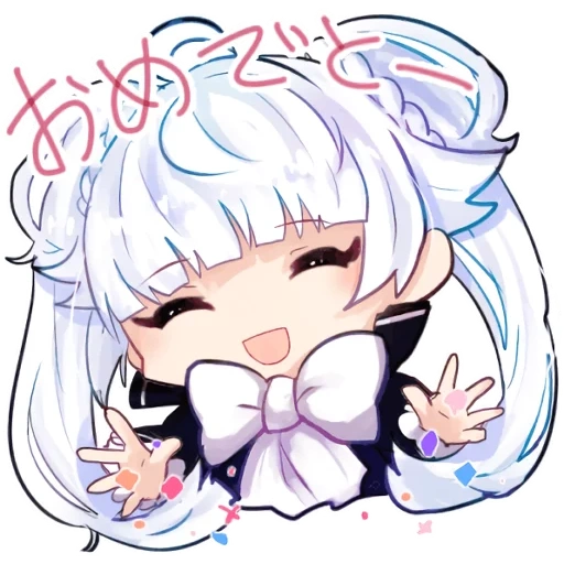 chibi, anime, un poco de anime, personajes de anime, azur lane shirakami fubuki