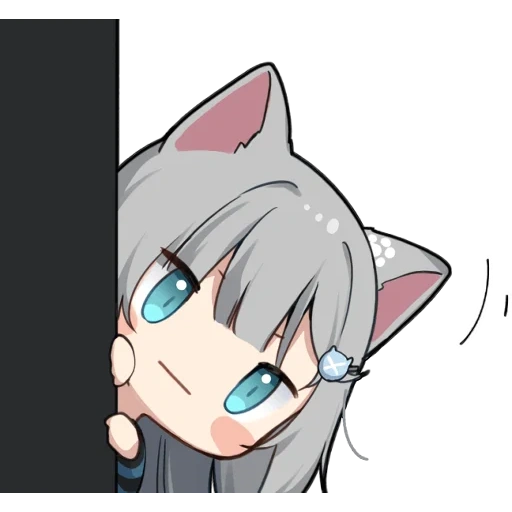 alcuni, anime, chibi alcuni, anime cat, nachonekodayo