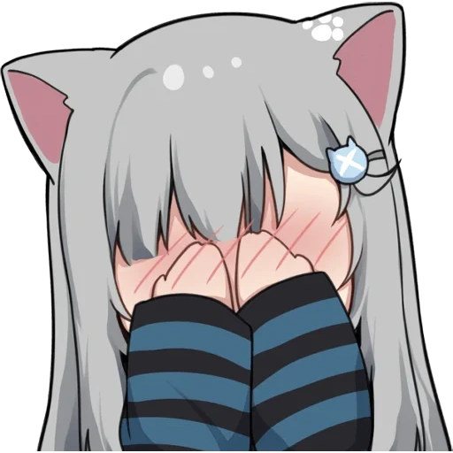 tidak ada, diagram, anime neko, emoji discord, nachonekodayo