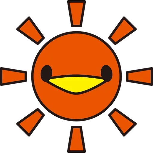 sol, logo, el dulce sol, diseño de icono, el logotipo del sol