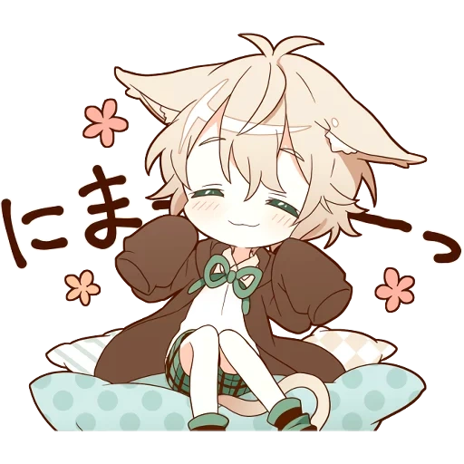 neko kun, chibi chuya, no kun, chibi algunos, chuya nakahara chibi