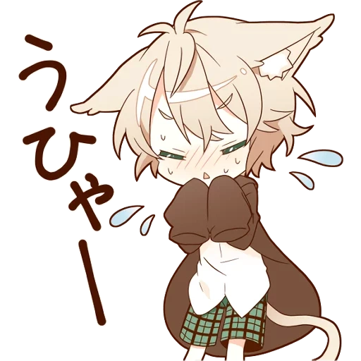 neko kun, chibi chuya, nako-kun, big neko, chibi noko