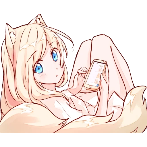 anime, nekomimi, près de mia, je ne suis pas à mia