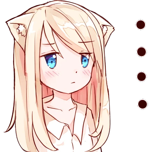 nekomimi, anime alguns, eu não estou no mia, nekomimi-mia, desenhos de anime de meninas