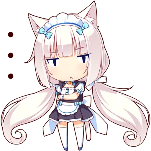 nekopala chibi, milk nekopala, anime nekopala, vanilla, vanilla necopala chibi