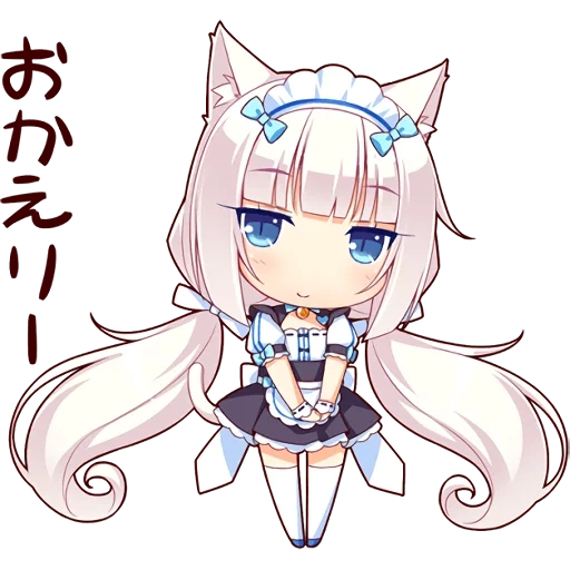 nekopara, anime é um único, a baunilha é uma única, nekopara vanilla, vanila chibi vanilla