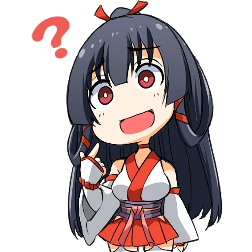 chibi, yay miko, anime nyashka, anime akame, emoji de anime