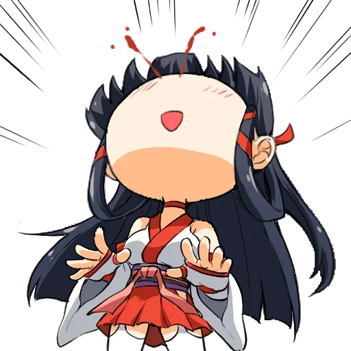 la parete rossa, anime, chibi ayaka, anime chibi, anime di chibiki