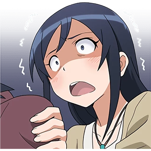 ah gao, ayase aragaki, animação ayase aragaki, animação oreimo ayase, ayase aragaki yandere