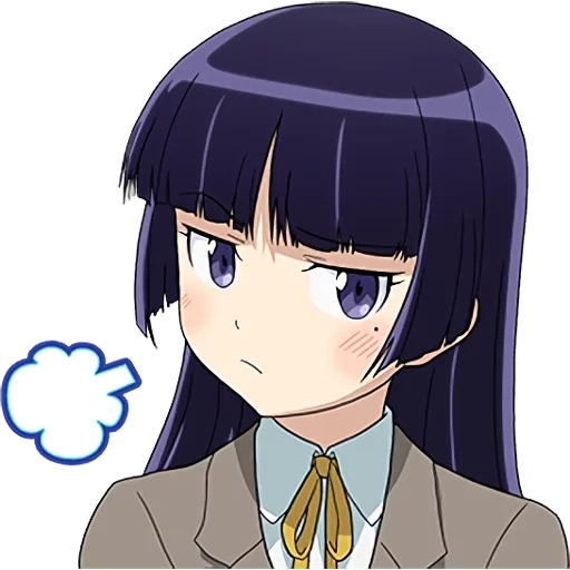curone's seed, gokou ruri, anime face, ruruigezi animation, my sister can't be so cute