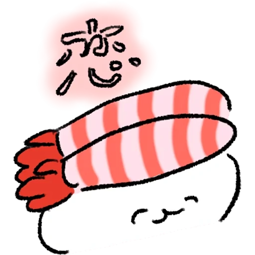 line, sushi muster, cartoon sushi, sushi illustration