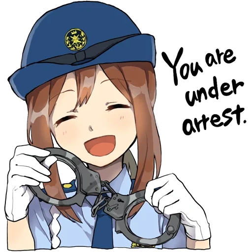 anime, anime girl, anime police, anime charaktere, anime mädchen polizist
