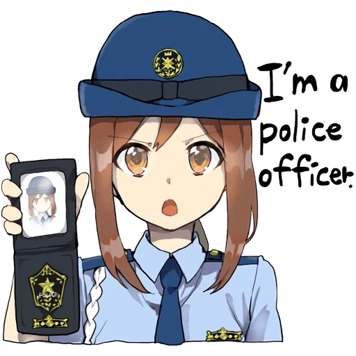 polisi tian, police anime, polisi anime, anime polisi, anime girl police