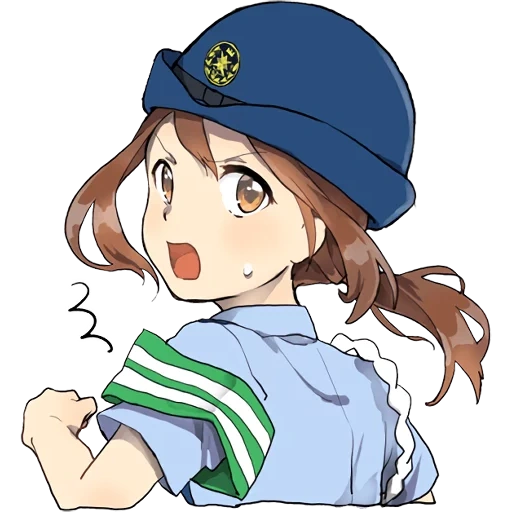 hari, anime, anime girl, polisi anime, anime girl police