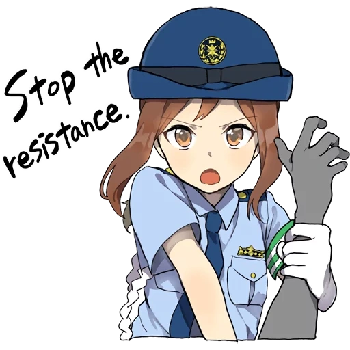 anime, anime girl, die polizei anime, die polizei anime, anime mädchen polizist