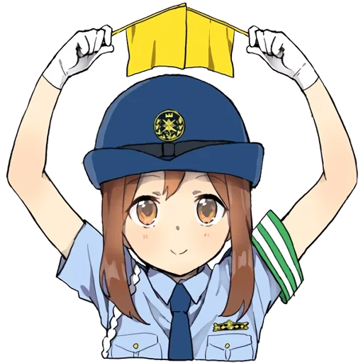hari, anime girl, polisi anime, anime polisi, anime girl police