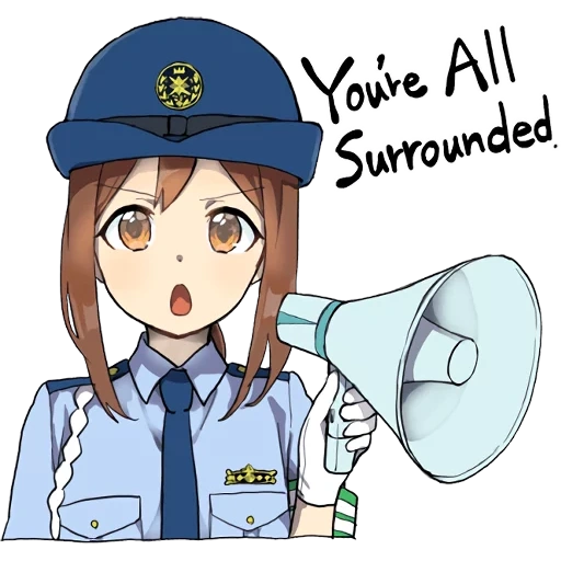 sile, menina anime, polícia de anime, anime policial, meninas de anime são policiais