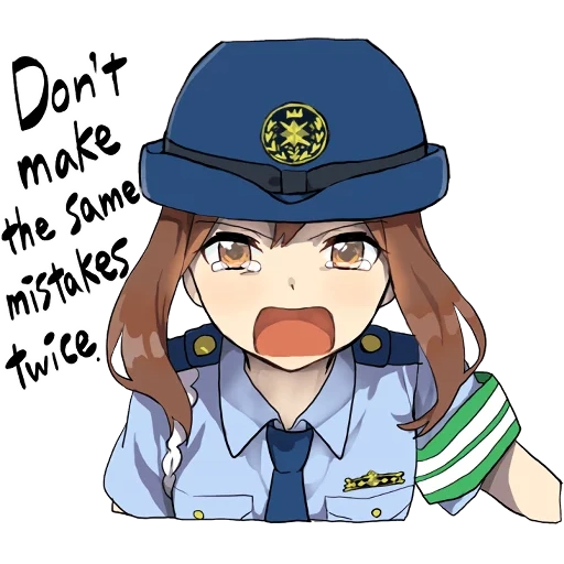 polisi tian, anime girl, polisi anime, anime polisi, anime girl police
