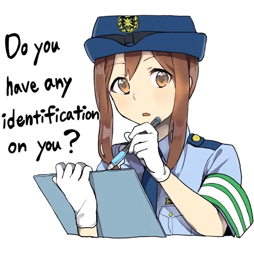 anime art, anime girl, anime police, anime charaktere, anime mädchen polizist