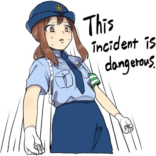 anime, police tian, anime police, anime is a policeman, anime girls are police officers