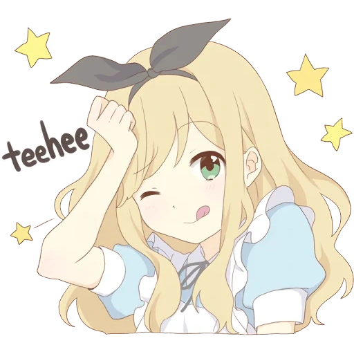 alice pom, anime yang indah, anime pom's alice, gadis anime sayang, stiker anime alice