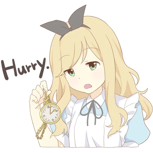 alice's line, pom's alice, alice of anime pom, anime alice sticker, pom's alice kansai dialect