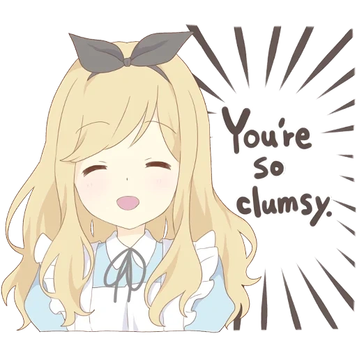 animation, anime girl, pom's alice darkness, anime alice sticker, pom's alice kansai dialect