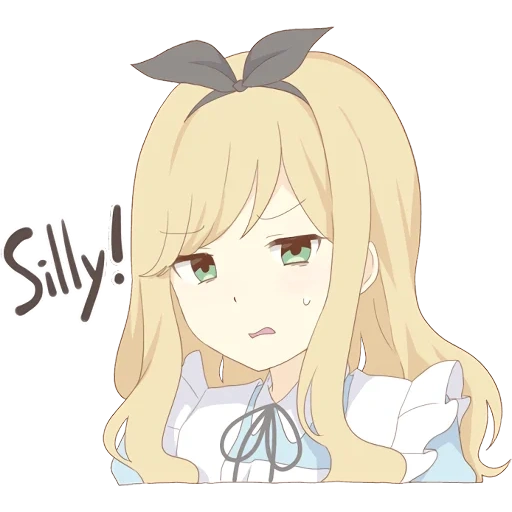 pom's alice, alice of anime pom, cute cartoon girl, anime alice sticker, pom's alice kansai dialect