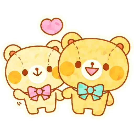 yang indah, rilak kuma, pola yang lucu, untuk membuat sketsa imut, pola sketsa lucu