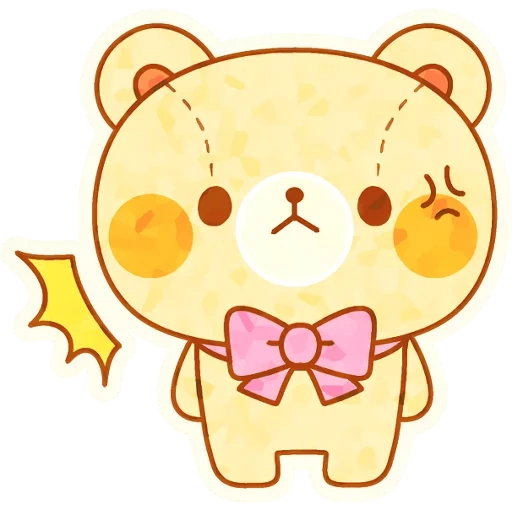 clipart, rilalakum, i disegni sono carini, i disegni anime sono carini, orso giapponese rilalakum