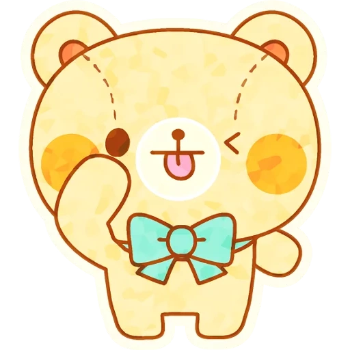 clipart, urso fofo, rilalakum, mishka rilalakum, bear japonês rilalakum