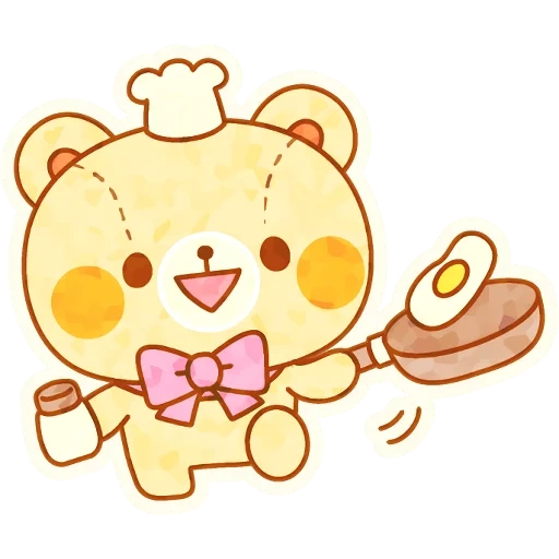 каваи, рилаккума, рисунки милые, мишка рилаккума, японский медведь рилаккума