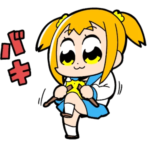 anime, anime drawings, pop epic, pop team epic, anime characters