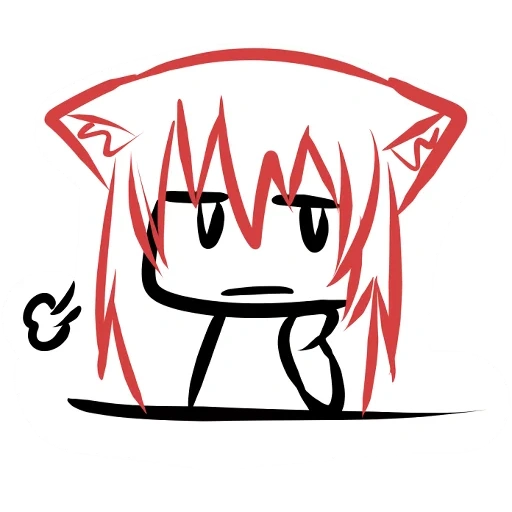 chibi, puni puni, desenhos de anime, colorir um anime de gato, anime para colorir meninas