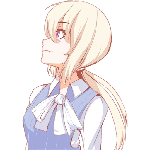 art de l'anime, anime girl, anime girl, personnages d'anime, anime fille blonde