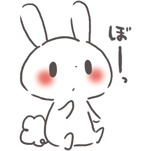 figure, general rabbit, red cliff rabbit, kavai rabbit, cute rabbit pattern