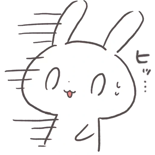 coelho chibi, caro coelho, esboço do coelho, coelho é um desenho fofo, cartoon fofo de coelho