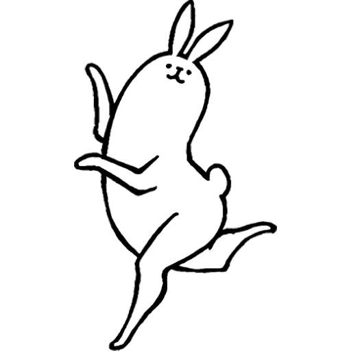 conejo, conejo de liebre, dibujo de conejo, conejo rosa conejo