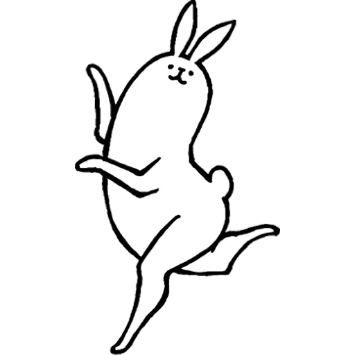 lapin, lapin de lièvre, dessin de lapin, lapin rose