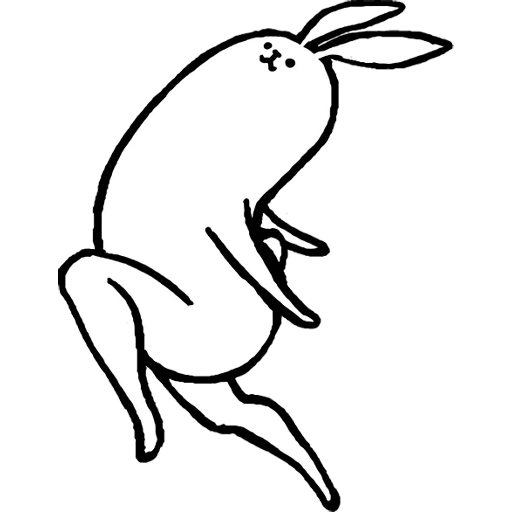 кролик, заяц кролик, заяц вырезания, rabbit with the beautiful legs