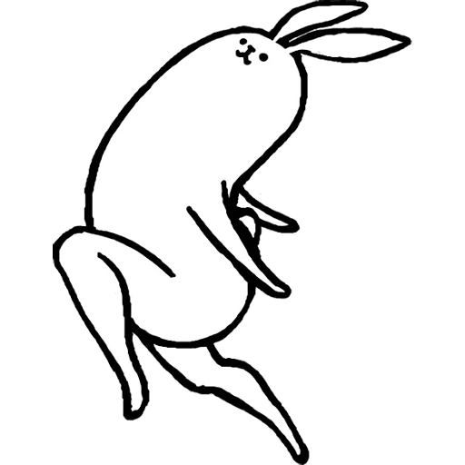 lapin, lapin de lièvre, hare de coupe, lapin avec les belles jambes