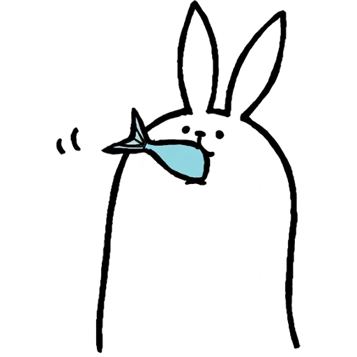 liebre, conejo, broma, conejo, dibujos conejitos de bocetos