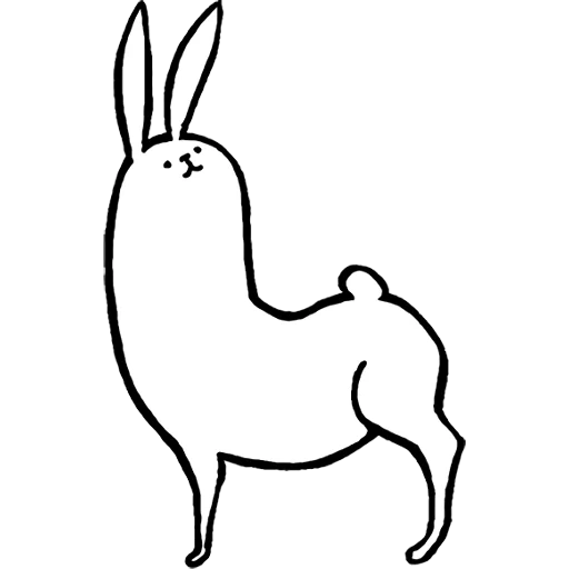 rabbit, picture, rabbit drawing, rabbit with the beautiful legs