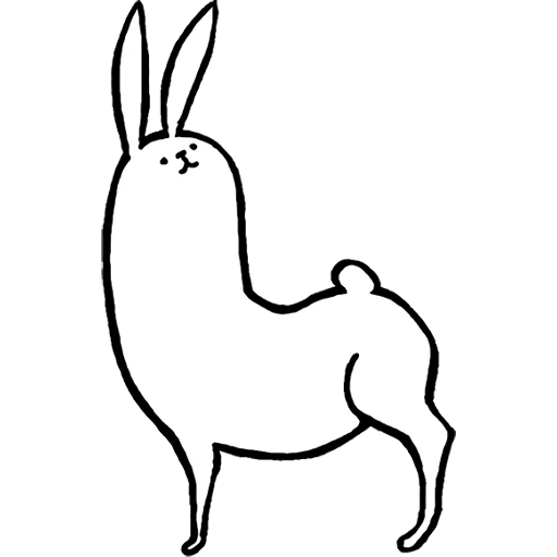 lapin, image, dessin de lapin, lapin avec les belles jambes