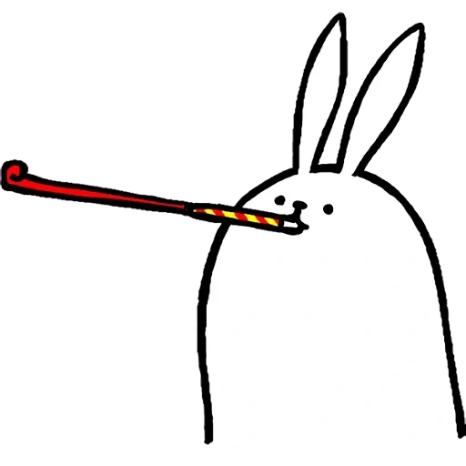 conejo, broma, conejo, dibujo de conejo, horario divertido